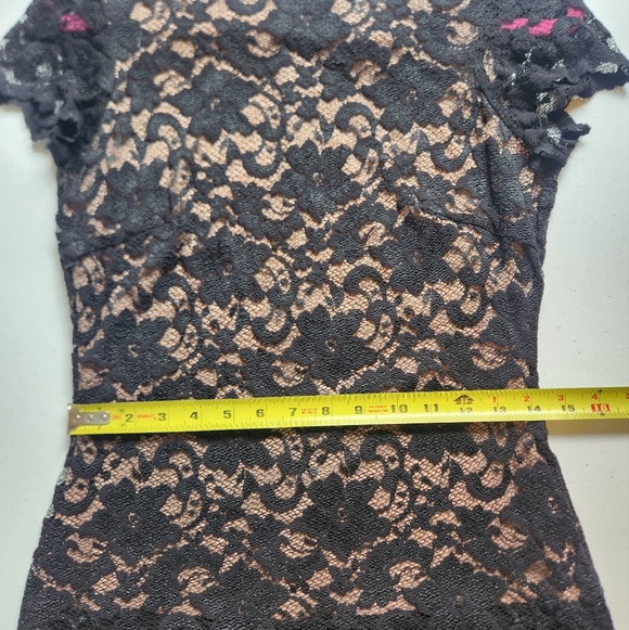 Joseph Ribkoff Dress Style 143447 Black Stretch Sequin Lace Dressy Size 8 - Picture 9 of 13